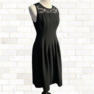 Black Lace Sleeveless Dress